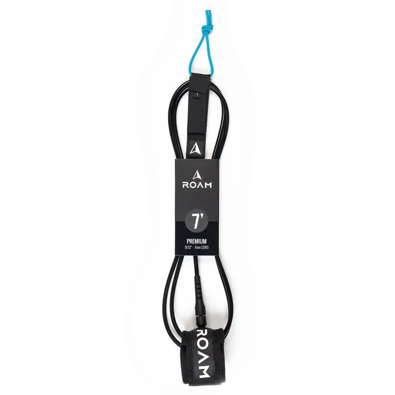 Geprüft ROAM Surfboard Leash Premium 7.0 Schwarz