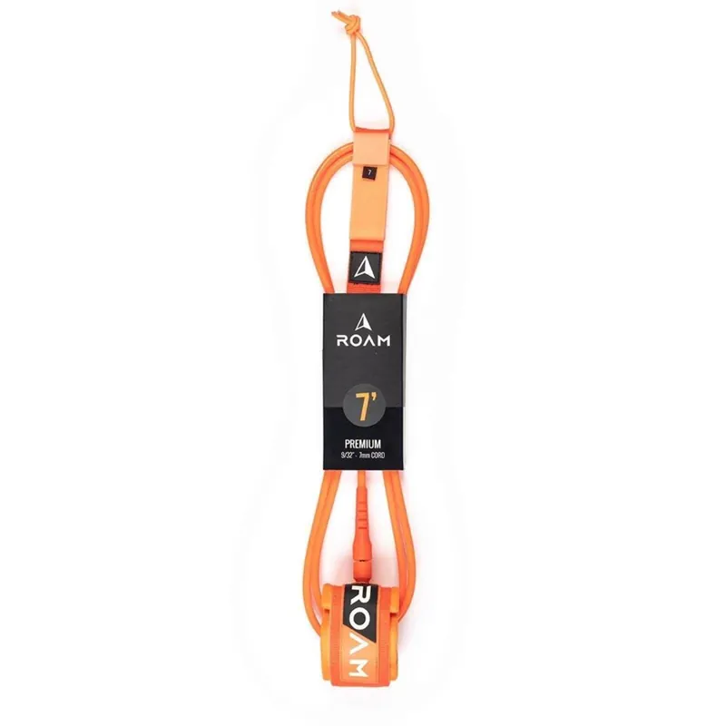 Letzte Chance ROAM Surfboard Leash Premium 7.0 215cm 7mm Orange