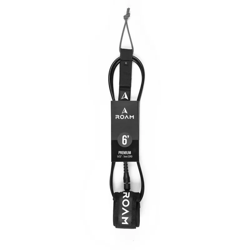 Günstig ROAM Surfboard Leash Premium 6.0 Schwarz