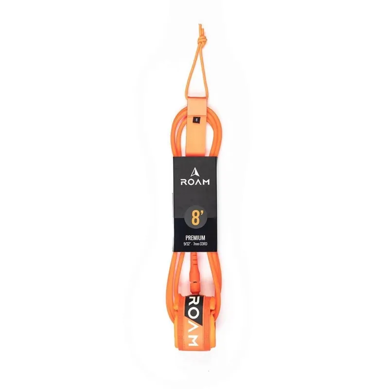 Preisknaller ROAM Surfboard Leash Premium 8.0 244cm 7mm Orange