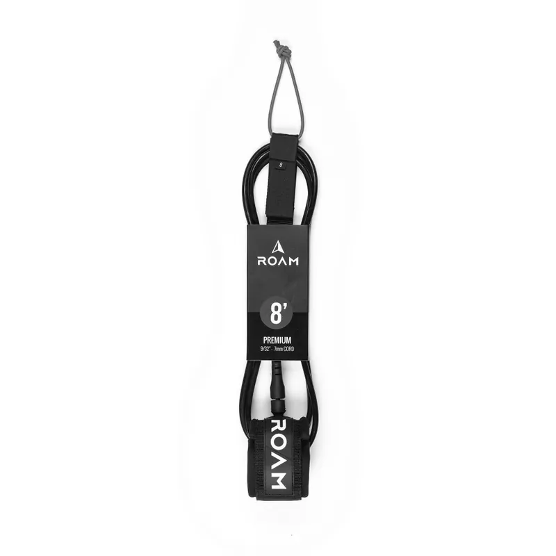Neuheit ROAM Surfboard Leash Premium 8.0 Schwarz