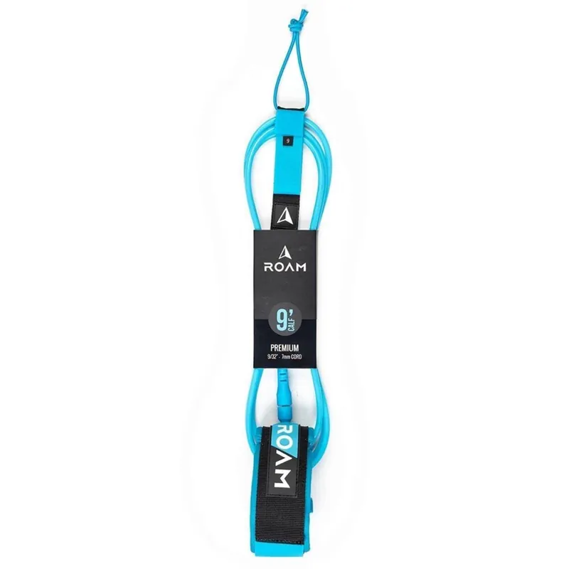 ROAM Surfboard Leash Premium 9.0 Knie Blau Neuheit