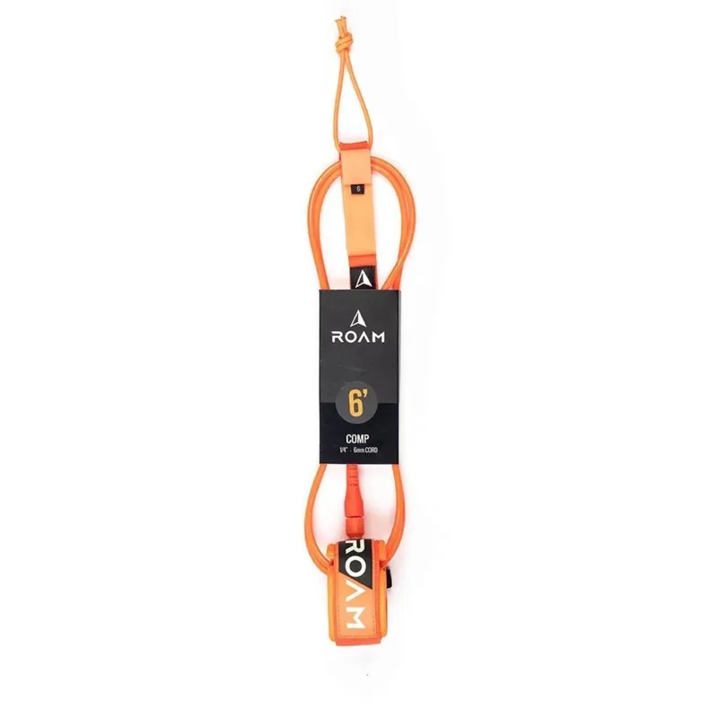 Expressversand ROAM Surfboard Leash Comp 6.0 183cm 6mm Orange