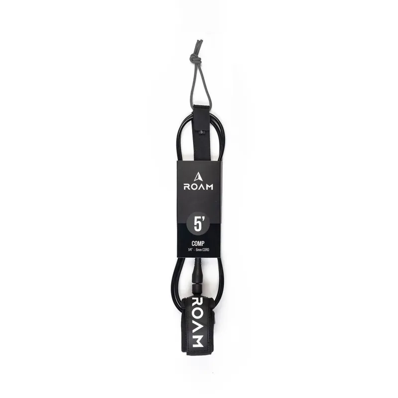 ROAM Surfboard Leash Comp 5.0 Schwarz Bestseller