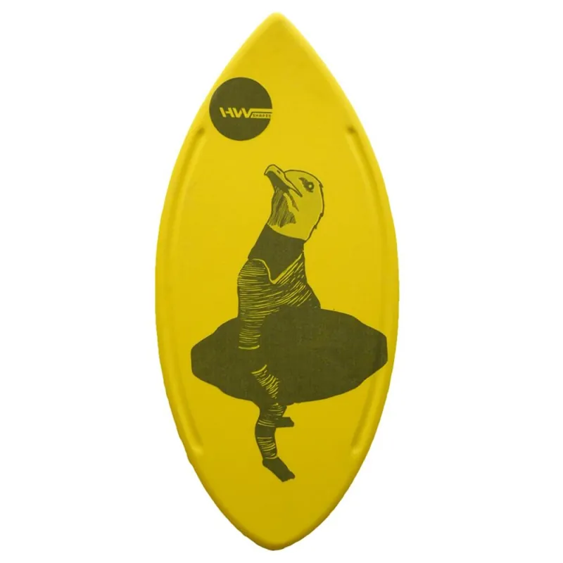 HW-Shapes Hybridskim Minimal Möwe Skimboard Yellow Kracherpreis