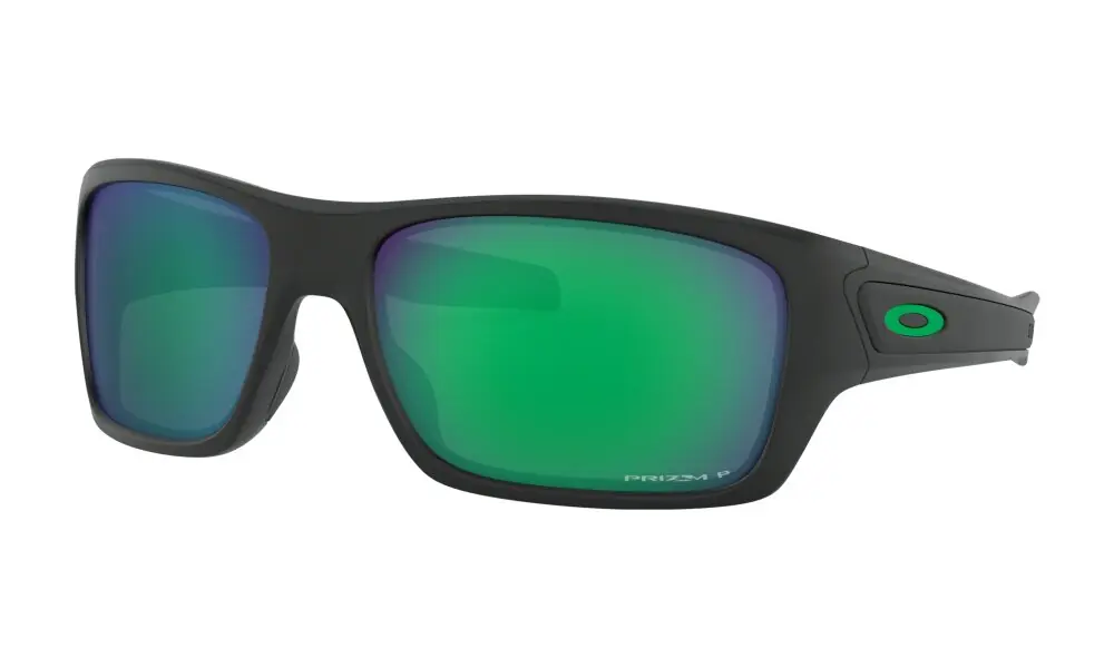Günstig Oakley TURBINE Sonnenbrille Matte Black Prizm Jade Polarized