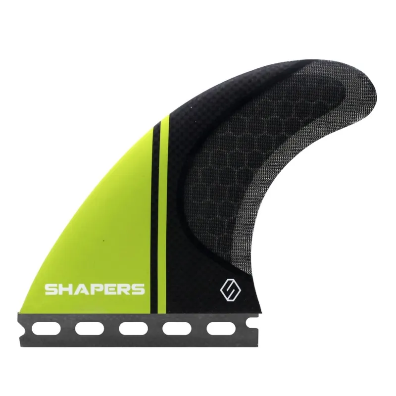 Neu Shapers Fins Stealth Medium Tri-Fin Set Black/Lime