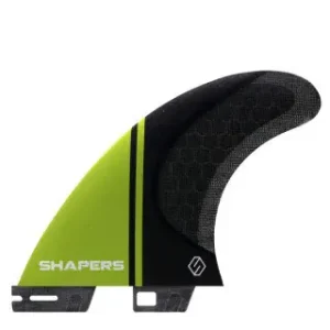 Shapers Fins Stealth Medium Tri-Fin Set Black/Lime Super-Preis