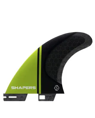 Shapers Fins Stealth Medium Tri-Fin Set Black/Lime Super-Preis