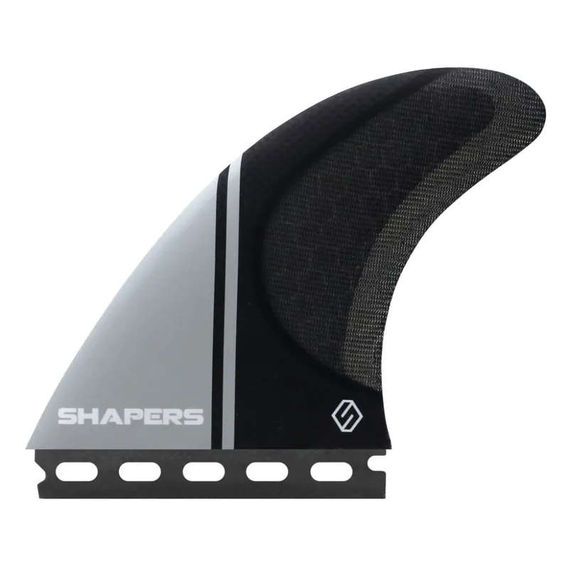 Shapers Fins Stealth Large Tri-Fin Set Black/Grey Sonderaktion