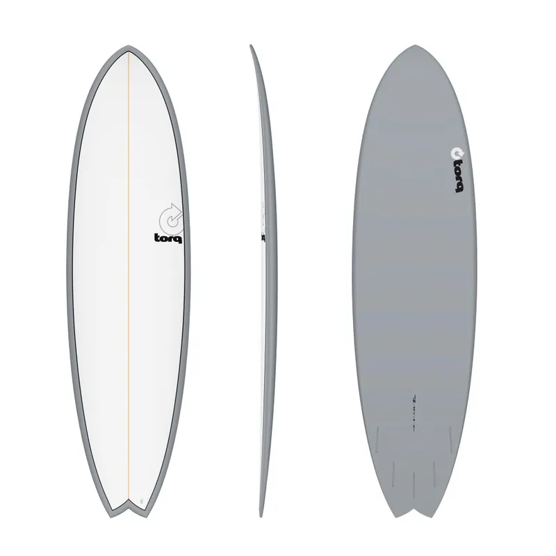 Billig Surfboard TORQ Epoxy TET 7.2 MOD Fish Grey Pinl
