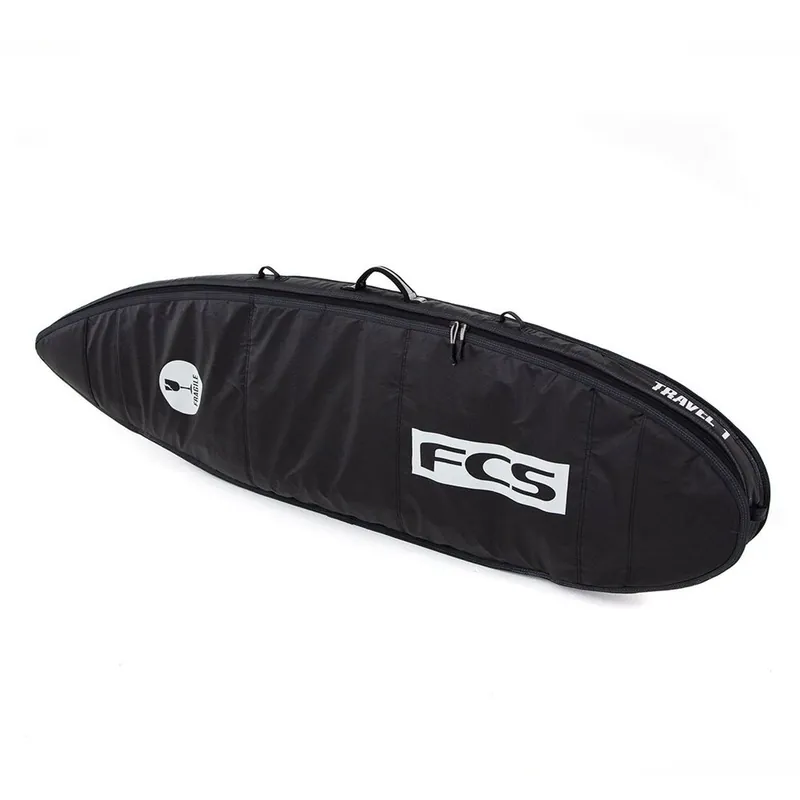 Schneller Versand FCS Boardbag Travel 1 All Purpose Black/Grey Surfboard Cover 6.0