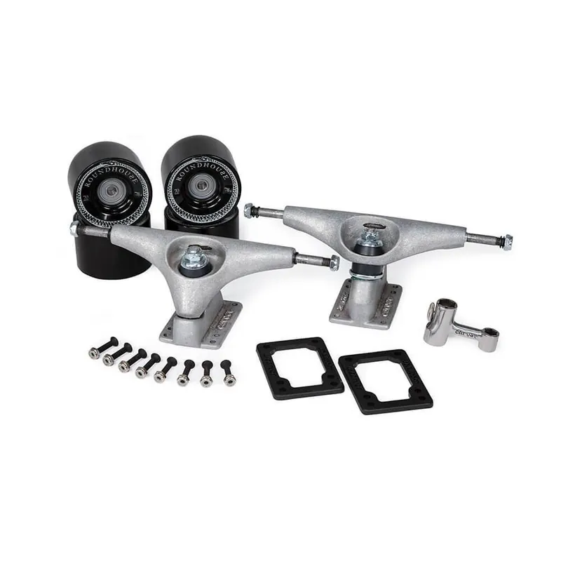 Carver Truck Kit CX.4 Front C2.4 Back 9" Raw inkl. Rollen, Kugellager, Tool Nur Für Kurze Zeit