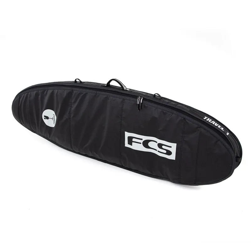 Echt FCS Boardbag Travel 1 Funboard Black/Grey Surfboard Cover 6.7