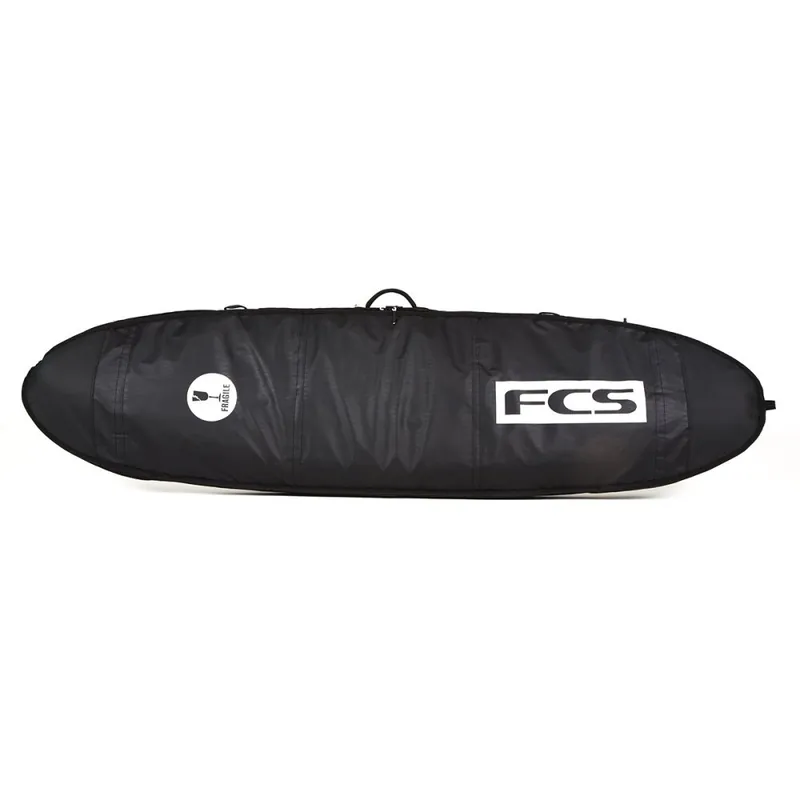 Neu FCS Boardbag Travel 1 Longboard Black/Grey Surfboard Cover 9.2