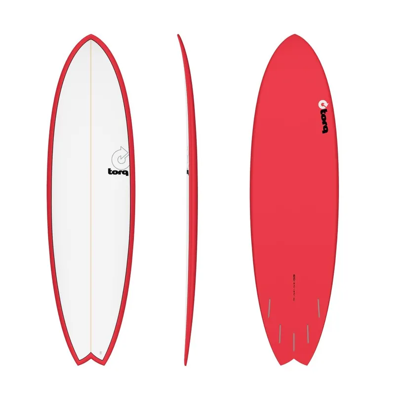 Surfboard TORQ Epoxy TET 6.10 MOD Fish Red Pinl Nur Für Kurze Zeit