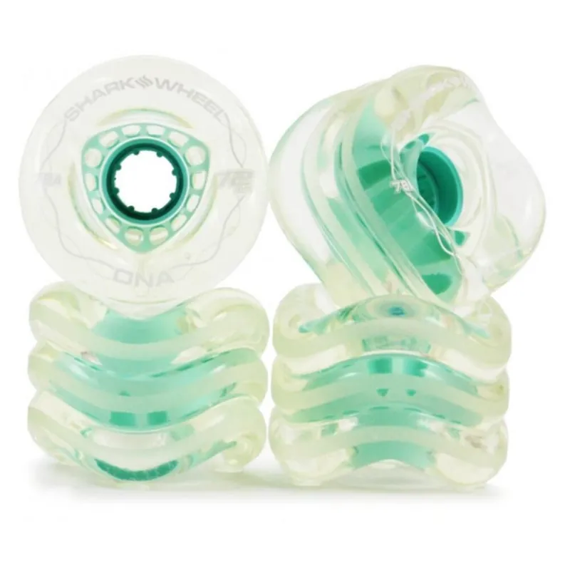 Highlight Shark Wheels DNA ROLL (4er Set) 72mm/ 78a Clear Mint