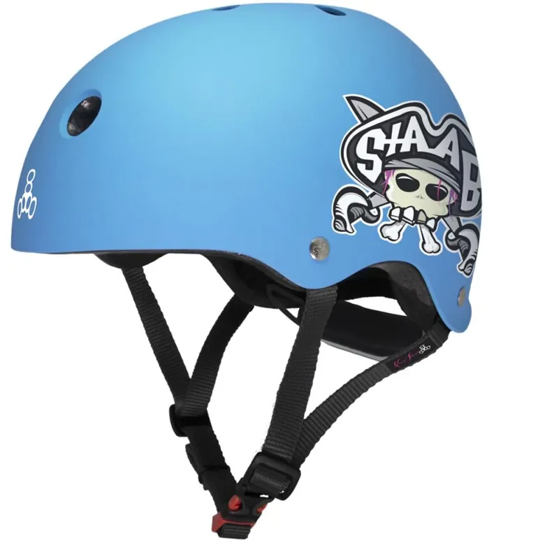 Versand Am Gleichen Tag Triple 8 LIL8 verstellbarer Kinder-Skatehelm Neon Blue Matte Kevin Staab Signature Edition