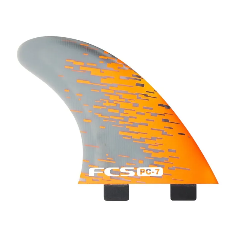 FCS PC-7 Tri Fin Set (L) Orange Smoke Billig