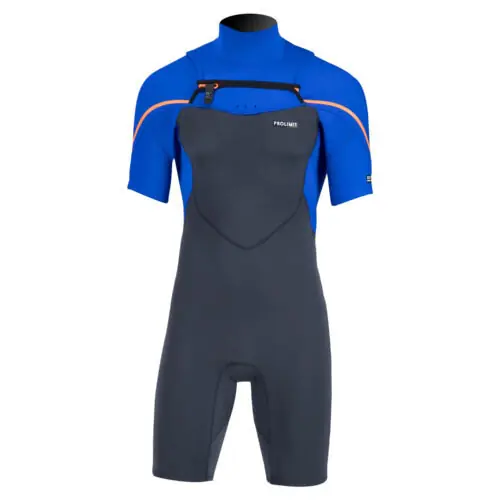 Prolimit Fusion FZ 2/2 Shorty Neoprenanzug 2020 Grey/Blue/Orange Neue Kollektion