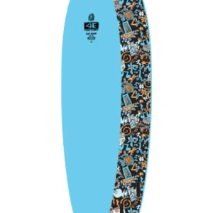Ocean & Earth Ezi Rider 8‘ Softboard Hippy Skull Blue Neu