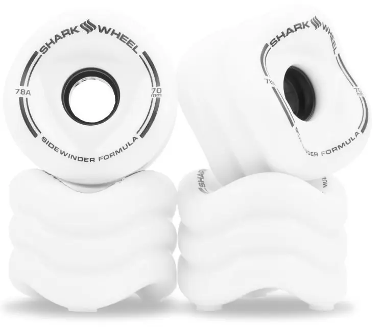 Shark Wheels SIDEWINDER (4er Set) 70mm/ 78a White Echt