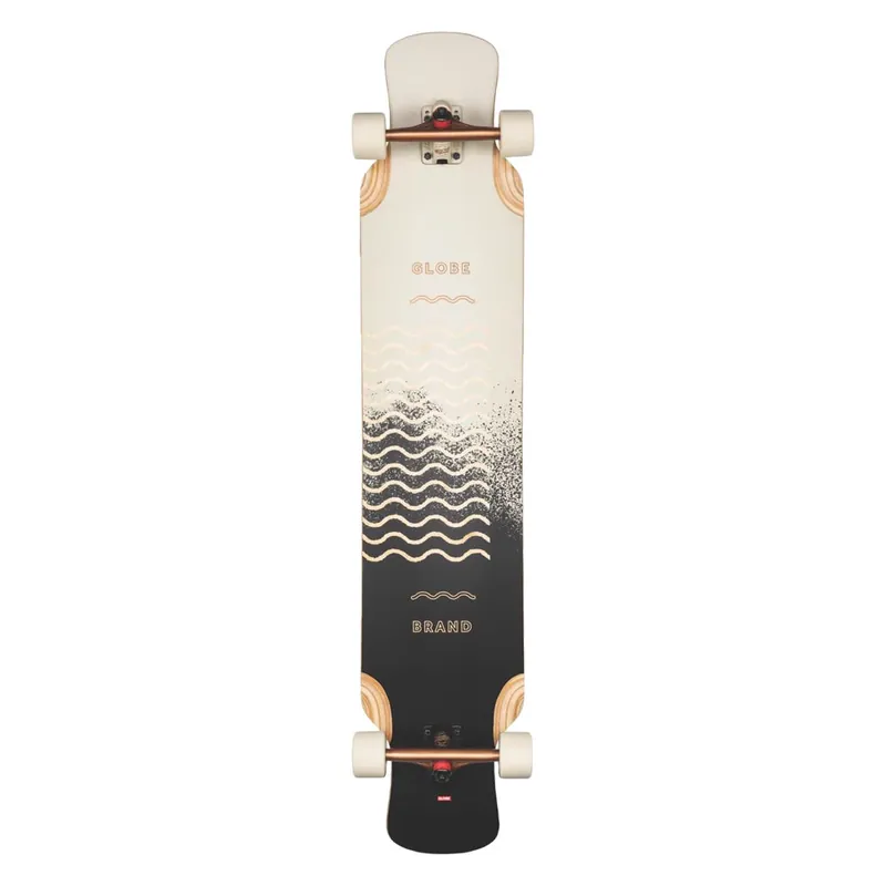 Globe Geminon XL Longboard Komplettboard Spray Wave Black Copper Neuheit