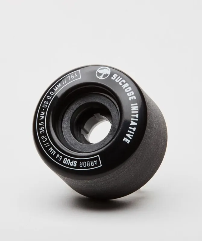 Arbor Wheels Sucrose Spud (4er Set) 64mm/82a Black Top-Angebot