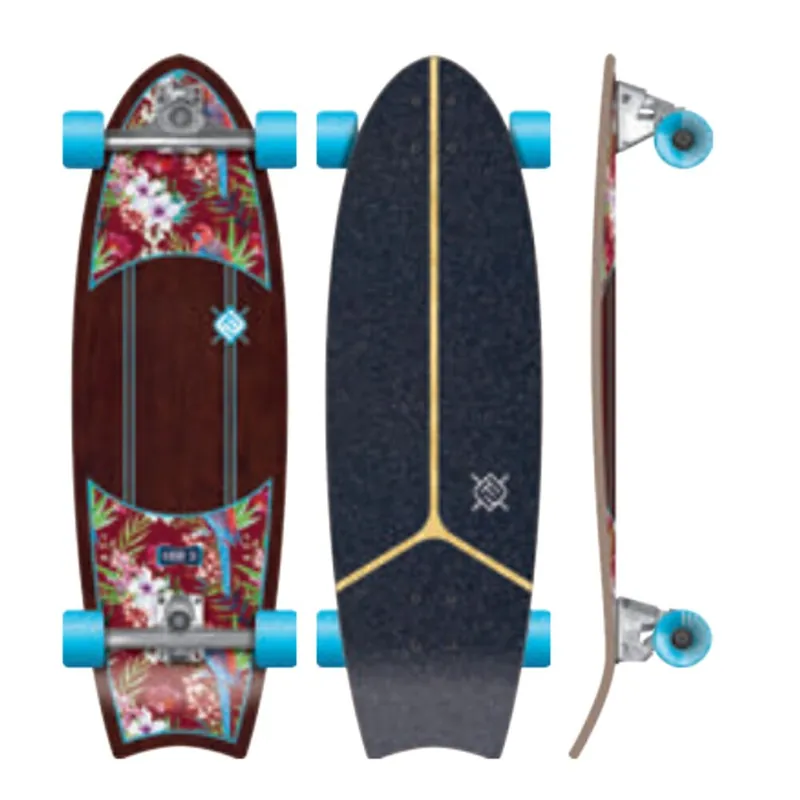Highlight Flying Wheels Surfskate 31 Kauai Parrot Skateboard