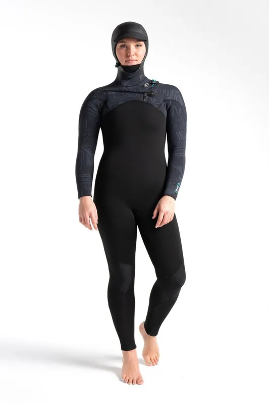 C-Skins ReWired Hooded Women Steamer 6/5/4 Neoprenanzug Black Markenprodukt