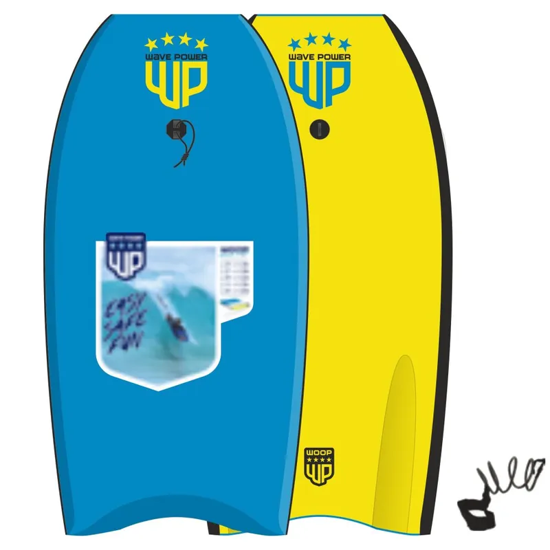 Kracherpreis Wave Power Bodyboard Woop 41 Blau Gelb