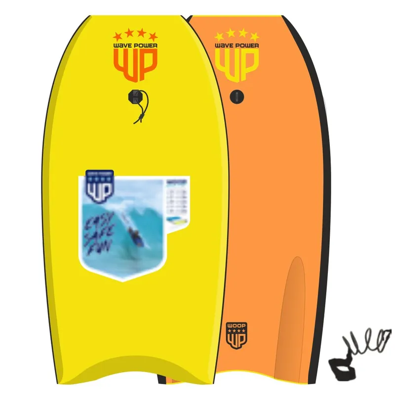 Wave Power Bodyboard Woop 42 Gelb Orange Sonderaktion