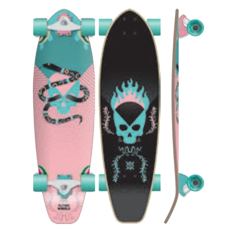 Begrenztes Angebot Flying Wheels Carving Skateboard 32 Snakull