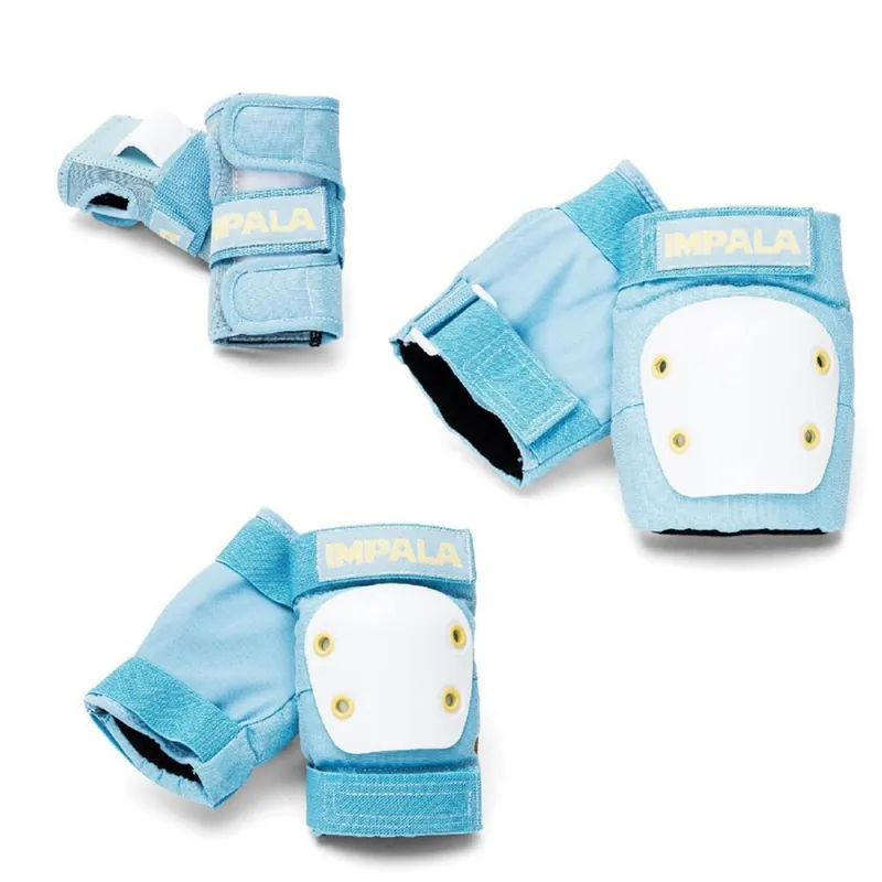 Impala Sky Blue Yellow PROTECTION SET Schonerset Kids 3Pieces Y/S Echt