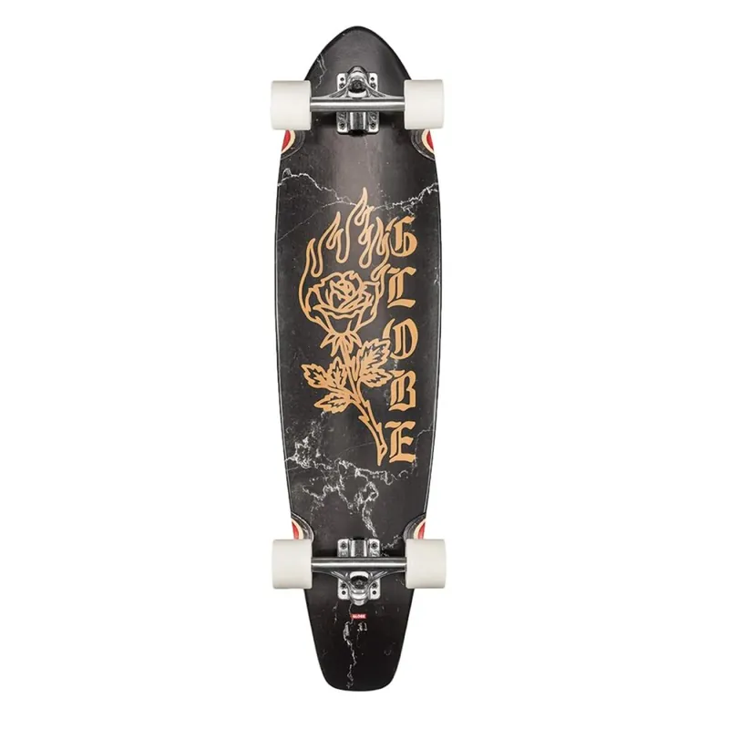 Meistverkauft Globe The All Time 35" Longboard Komplettboard Black Rose