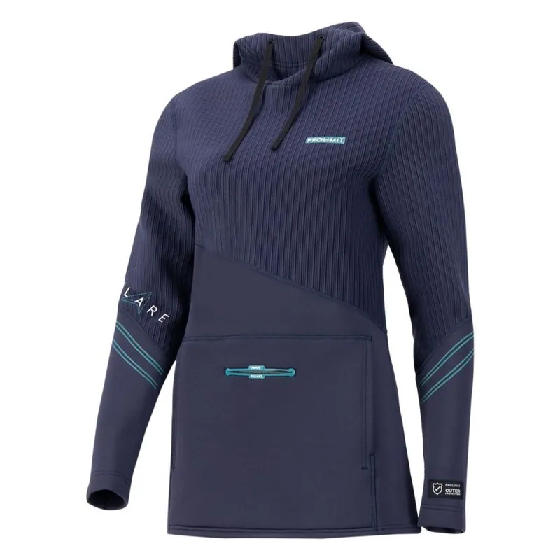 Prolimit Women Neoprene Hoodie Flare Navy Turquoise M Versand Am Gleichen Tag