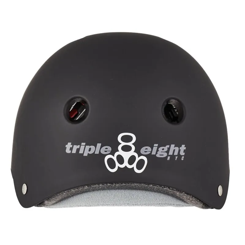 Preis Gesenkt Triple 8 Certified Sweatsaver verstellbarer Skatehelm Black Rubber