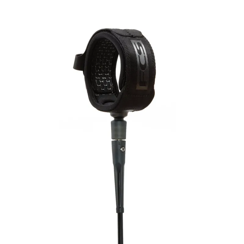 Schnäppchen FCS Surfboard Comp Essential Series Leash 6‘0" Black