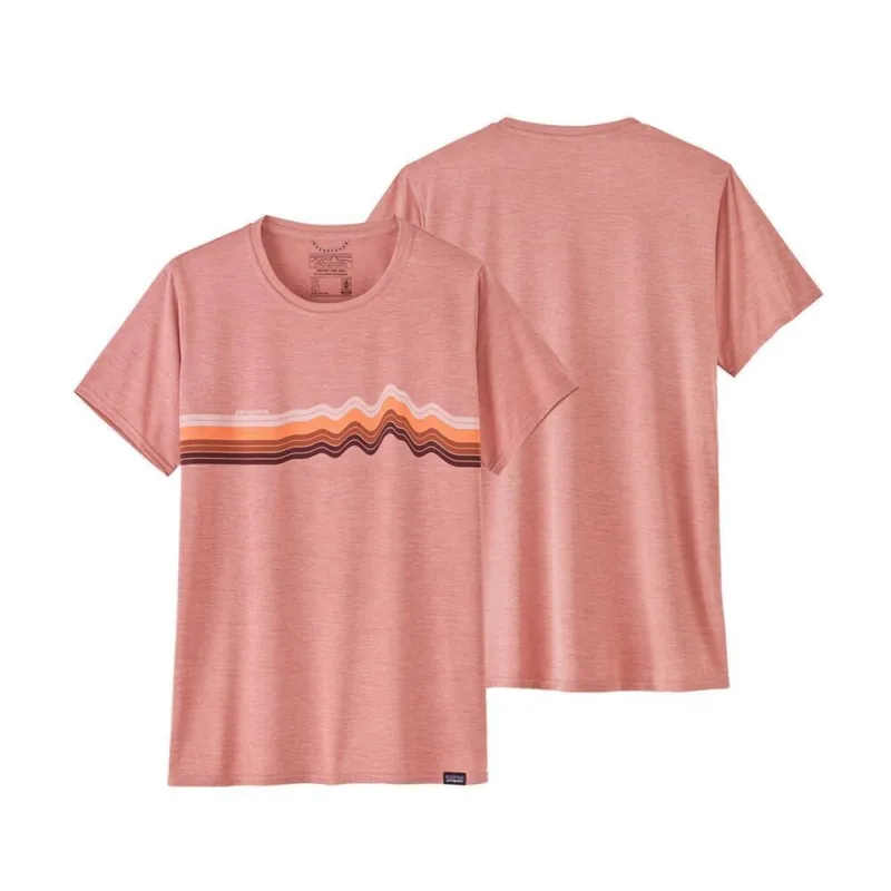 Nur Heute Patagonia W‘s Shortsleeve Outdoor Performace Shirt Ridge Rise Stripe L