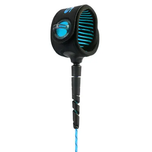 FCS Surfboard Leash Freedom Helix Comp 6‘0" Blue/Black Schneller Versand