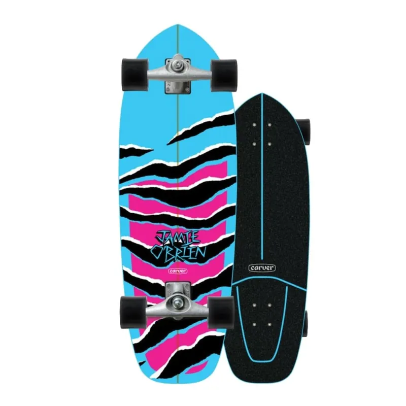 Markenprodukt Carver Skateboards Jamie O‘ Brien Blue Tiger Complete Surfskate 31" C7 Raw