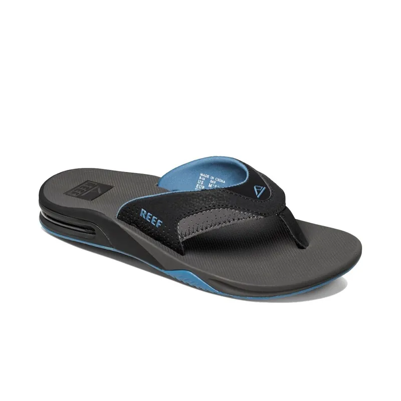Begrenztes Angebot reef Leather Fanning Zehentrenner Grey Light Blue