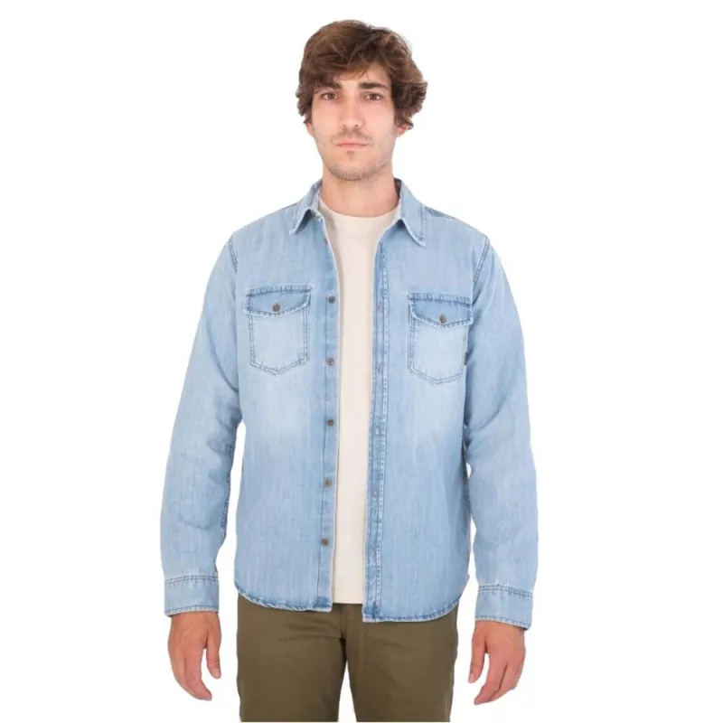 Highlight Hurley Men Oceancare Denim LS Woven Jeanshemd