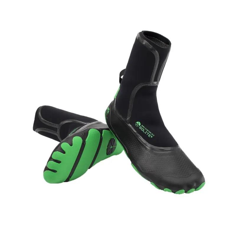 Billig Solite 3mm Custom Anpassbarer Neoprenschuh Black Green 43 (US10)