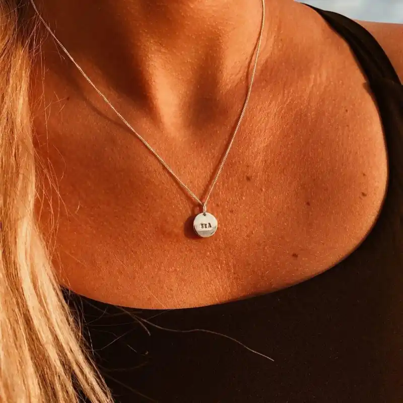 Solange Der Vorrat Reicht Tropical Tribe Surf Juwelry Sea Kette Silber