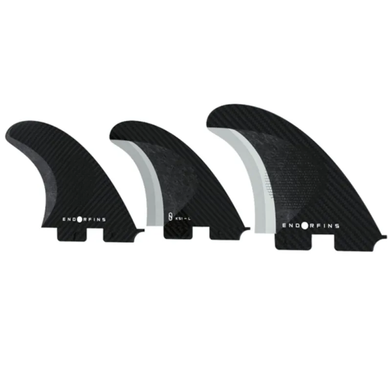 Endorfins Slater KS1 3 Fin Set Large 2 Tab Black Black Markenware