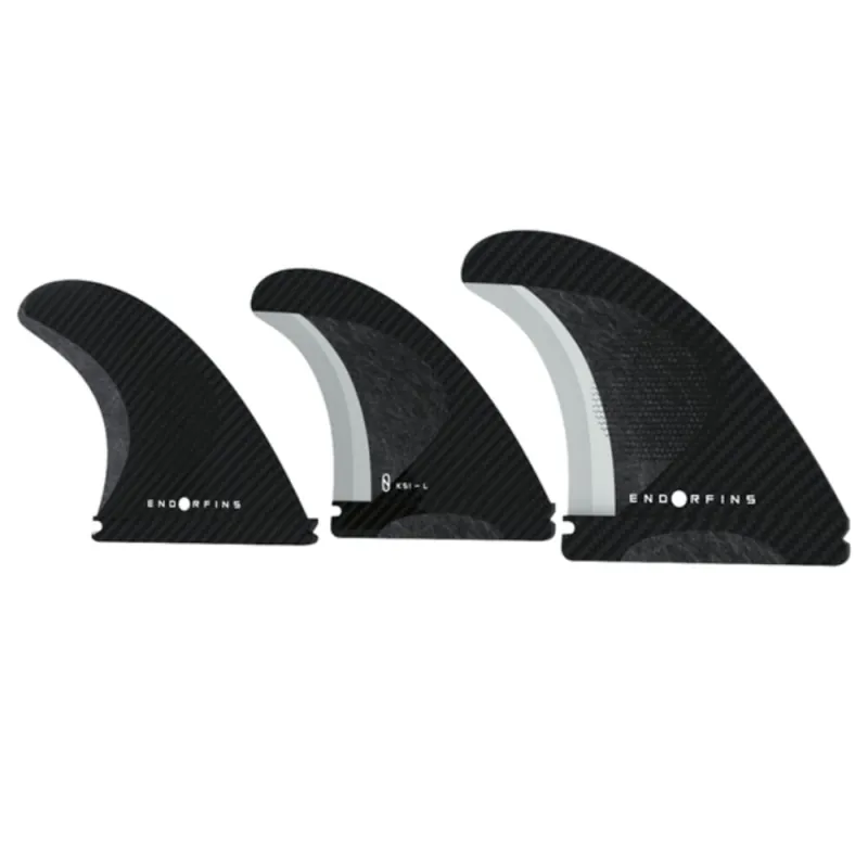 Endorfins Slater KS1 3 Fin Set Large 1 Tab Black Black Neue Kollektion