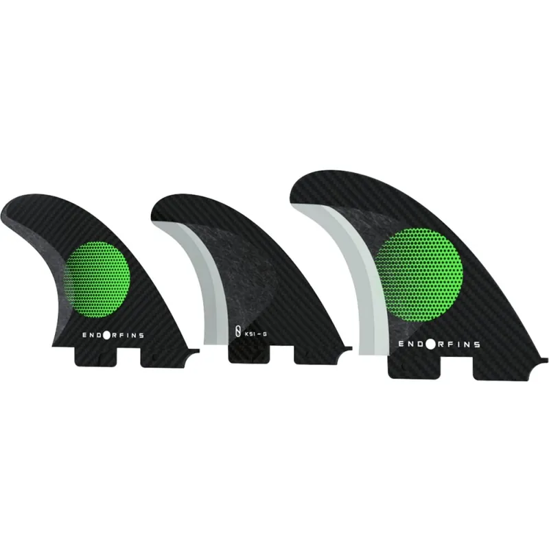 Angebot Endorfins Slater KS1 3 Fin Set Small 2 Tab Black Green