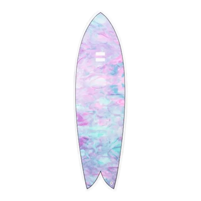 Zertifiziert Surfboard Indio Endurance DAB 5‘9 Swirl Effect Blue Purple