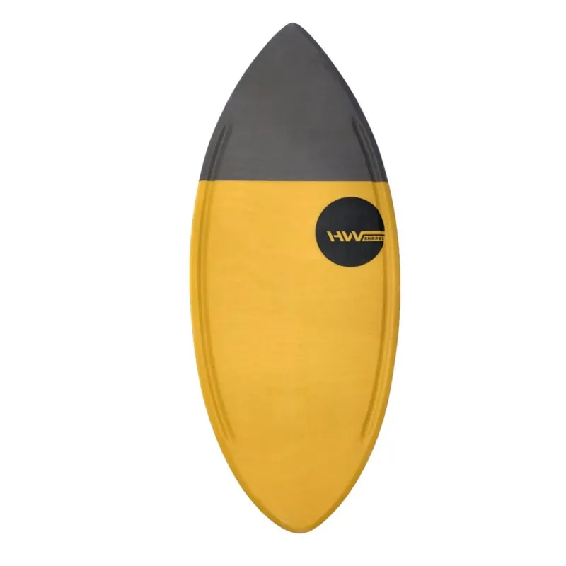 HW-Shapes Hybridskim Colorblock Yellow Grey Skimboard Preisknaller